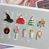 20pcs Enamel Food Shape Charms for Jewelry Bracelet Necklace Earring