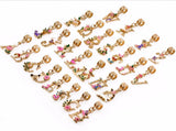 20pcs Alloy A-Z Letters Charms Bracelet Necklace DIY Accessory