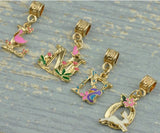 20pcs Alloy A-Z Letters Charms Bracelet Necklace DIY Accessory