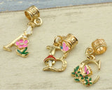 20pcs Alloy A-Z Letters Charms Bracelet Necklace DIY Accessory