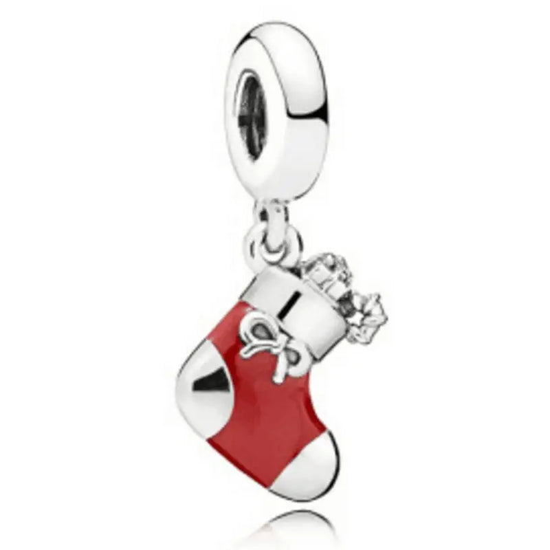 20pcs Red Boots Charms for Jewelry Making DIY Accessory