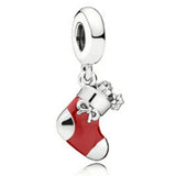 20pcs Red Boots Charms for Jewelry Making DIY Accessory