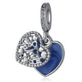 20pcs/Lot Hollow Enamel Heart Alloy Charms for Jewelry Making DIY Accessory