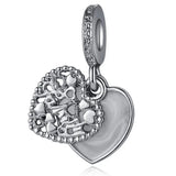 20pcs/Lot Hollow Enamel Heart Alloy Charms for Jewelry Making DIY Accessory