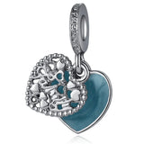 20pcs/Lot Hollow Enamel Heart Alloy Charms for Jewelry Making DIY Accessory