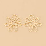 20pcs Hollow Flower Charms Pendants for Jewelry Making
