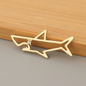 20pcs/Lot Open Shark Charms Pendants for DIY Necklace Jewelry Making