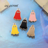 20pcs/Lot Mini Ghost Drop Oil Alloy Charms Earrings Keychain
