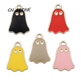 20pcs/Lot Mini Ghost Drop Oil Alloy Charms Earrings Keychain