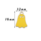 20pcs/Lot Mini Ghost Drop Oil Alloy Charms Earrings Keychain