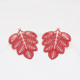 20pcs Colorful Leaf Charms Zinc Alloy Pendant for DIY Jewelry Earrings