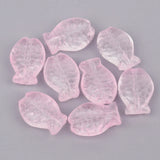 20pcs Fish Shape Lampwork Glass Beads for DIY Jewelry Making
