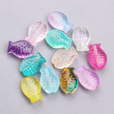 20pcs Fish Shape Lampwork Glass Beads for DIY Jewelry Making
