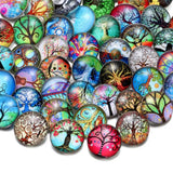 20pcs/Lot Glass Charms 18mm Snap Button Jewelry Mixed Theme Patterns