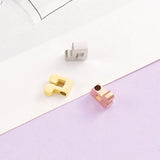 20pcs Music Note Beads Charms 3*8mm Stainless Steel for DIY Jewelry Making