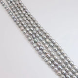 20pcs/Lot Gray Baroque 9*13mm Pearl Beads for DIY Necklace Making