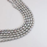 20pcs/Lot Gray Baroque 9*13mm Pearl Beads for DIY Necklace Making