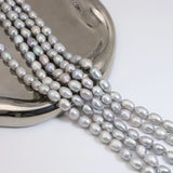 20pcs/Lot Gray Baroque 9*13mm Pearl Beads for DIY Necklace Making