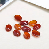 20pcs Natural Stone Agate Oval Shape CAB Cabochons Mixed Bead For Jewelry Making