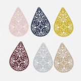 20pcs/Lot Filigree Charms Metal Water Droplets Hollow Pendant