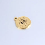 20pcs Stainless Steel Devil Eye Pendants Charms for DIY Jewelry