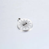20pcs Stainless Steel Devil Eye Pendants Charms for DIY Jewelry