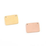 20pcs Stainless Steel Rectangle Bar Charms Pendants for DIY Jewelry Making