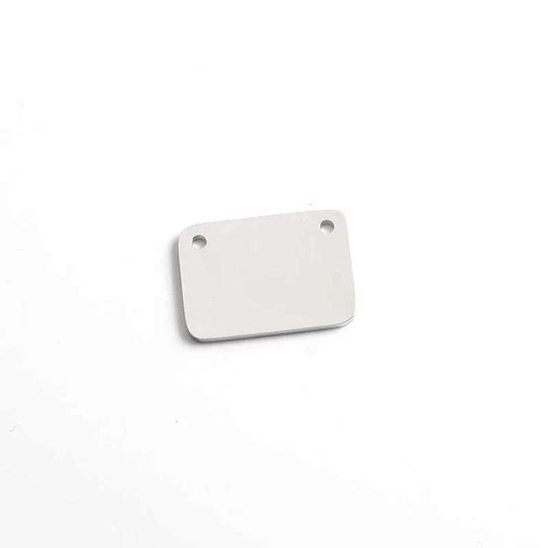 20pcs Stainless Steel Rectangle Bar Charms Pendants for DIY Jewelry Making