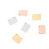 20pcs Stainless Steel Rectangle Bar Charms Pendants for DIY Jewelry Making