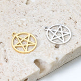 Stainless Steel Pentagram Pendant DIY Necklaces Charms