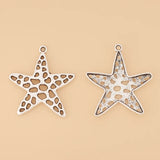 20pcs/Lot Starfish Star Tibetan Silver Charms for Necklace Making