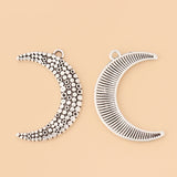 20pcs Tibetan Silver Crescent Moon Charms Pendants for Jewelry Making