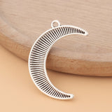 20pcs Tibetan Silver Crescent Moon Charms Pendants for Jewelry Making