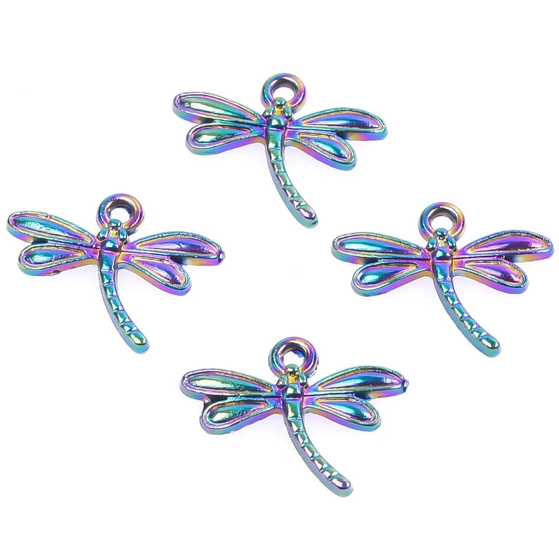 20pcs/Lot Dragonfly Insect Charm Vintage Pendant for Jewelry Making
