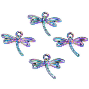 20pcs/Lot Dragonfly Insect Charm Vintage Pendant for Jewelry Making