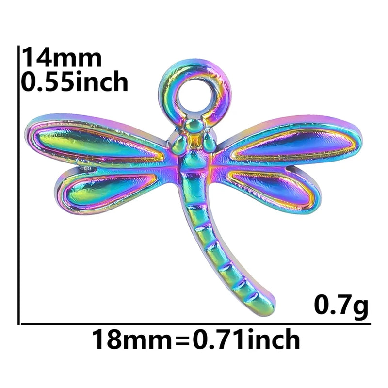 20pcs/Lot Dragonfly Insect Charm Vintage Pendant for Jewelry Making
