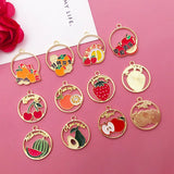 20pcs Enamel Fruit Charm for DIY Jewelry Making