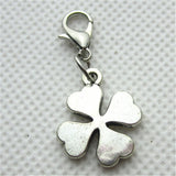 20pcs Four Leaf Clover Dangle Charms DIY Jewelry Bracelets Pendants