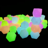 20pcs Luminous Mini Hexagon BPA Silicone Beads Glow in Dark Baby Pacifier Chain