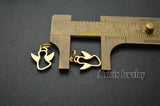 20pcs Matte Plating Hollow Out Sky Angel Charms 5mm Circle Jewelry Findings