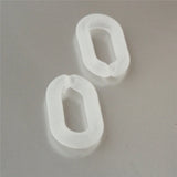 Matte Oval Acrylic Chunky Chain Links, Open Plastic Necklace Chain, 40mmx25mm