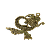 20pcs Antique Bronze Mermaid Charms 40x34mm