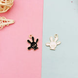 20pcs Mickey Hand Enamel Charms Pendants DIY Earring Bracelet Jewelry Gift