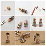20pcs Mini Clear Glass Bottles Bead Seeds Dried Flower Containers