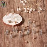 20pcs Mini Clear Glass Bottles Bead Seeds Dried Flower Containers