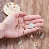 20pcs Glass Jar Bead Containers with Cork Stoppers 18x10mm