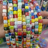 20pcs Mix 8mm Ceramic Beads For Jewelry Making DIY Loose Ceramics Bead