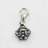 20pcs Crystal Butterfly Dangle Charms DIY Necklace Bracelet Jewelry