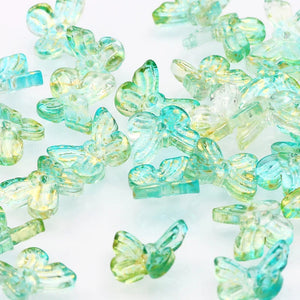 20pcs Mixed Butterfly Shape Crystal Beads Czech Glass Spacer Beads