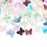20pcs Mixed Butterfly Shape Crystal Beads Czech Glass Spacer Beads